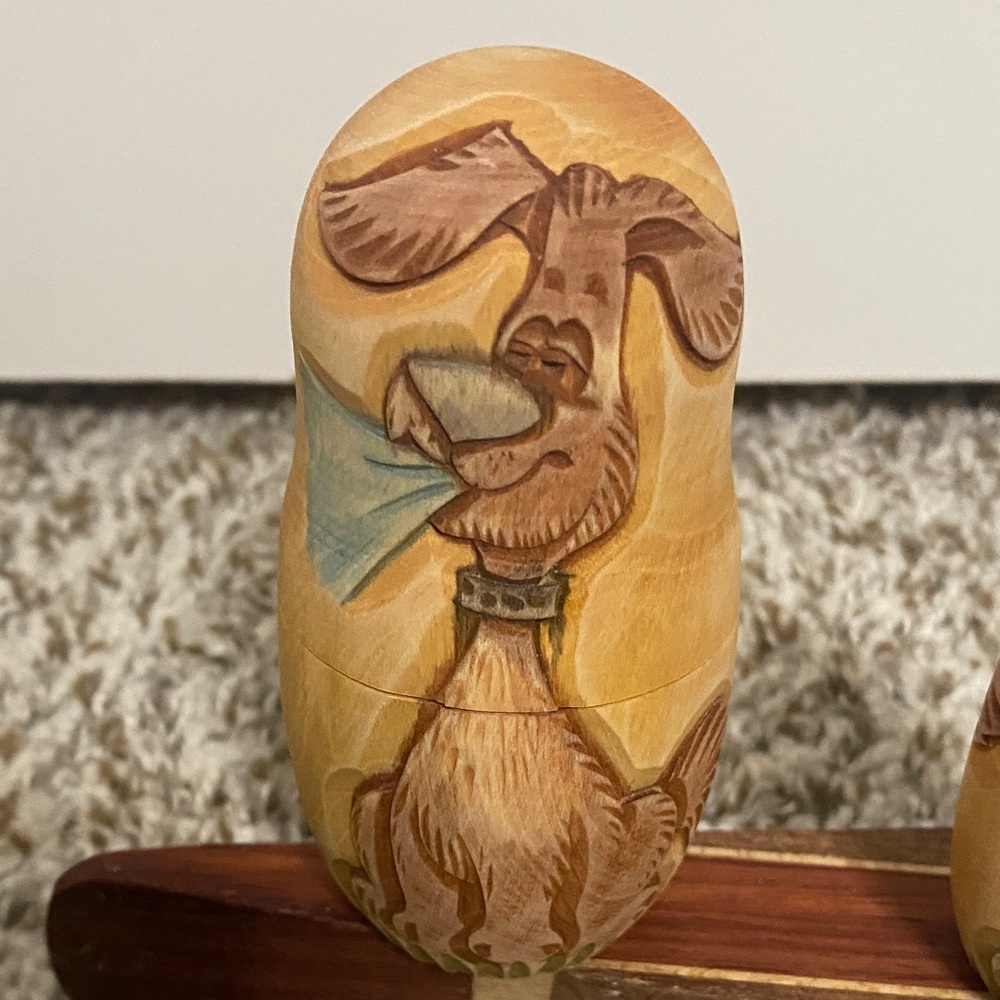 Hand-Painted Wooden Nesting Doll - Picture 7 of 9